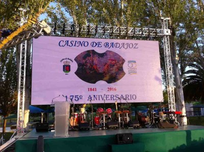Ground support con pantalla LED para aniversario casino @ Badajoz (España)
