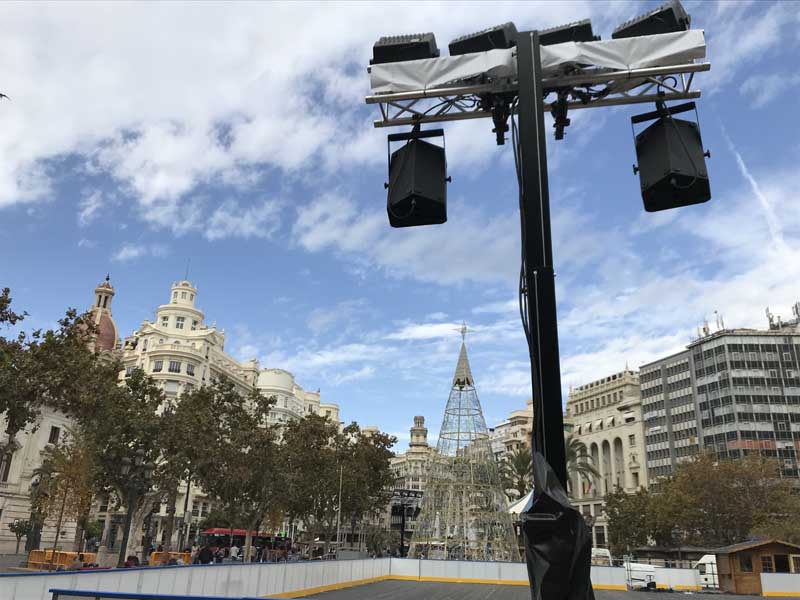 Fenix Ice rink plaza del ayuntamiento, valencia (spain)